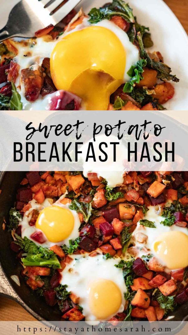 Sweet Potato Breakfast Hash Recipe with Eggs - Stay at Home Sarah