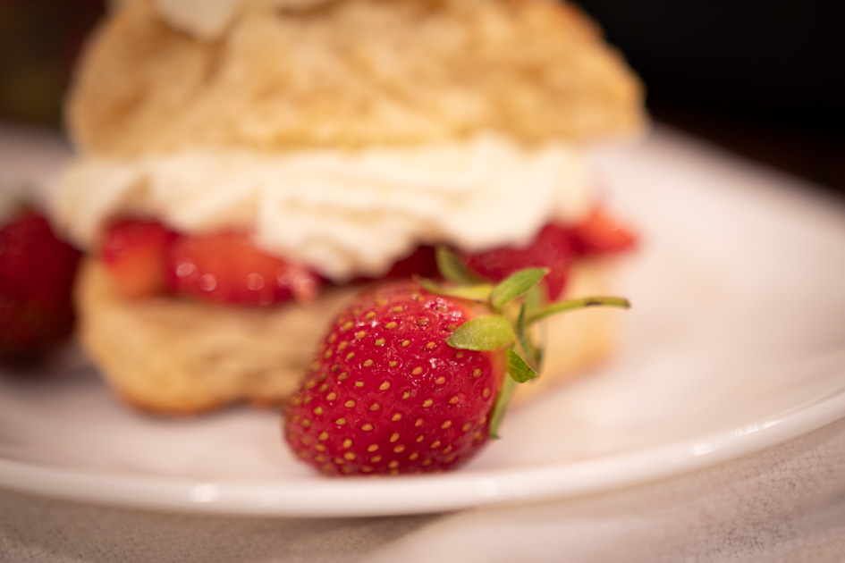 close up of a whole fresh strawberry